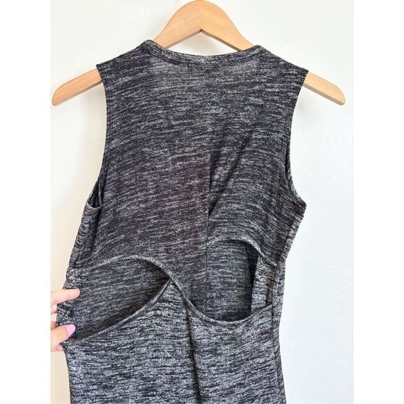 RAG & BONE BLACK HEATHER CUTOUT TWIST BACK SLEEVELESS DRESS SIZE SMALL - Picture 6 of 8
